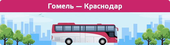 Заказать билет на автобус Гомель — Краснодар